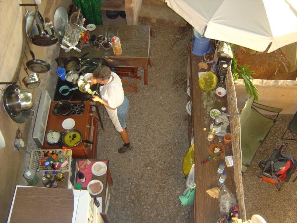 View of the resturant from above